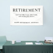 Aangepaste aftredingpartij voor de klas spandoek (Beurs)