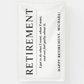 Aangepaste aftredingpartij voor de klas spandoek (Verticaal)