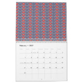 Aangepaste agenda. Esthetische muur & kunst ontwer Kalender (Feb 2027)