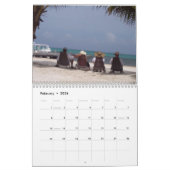 Aangepaste agenda met scènes uit Belize. Kalender (Feb 2026)