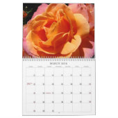 Aangepaste agenda Rozen bloemen liefde Kalender (Mar 2026)