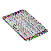 Aangepaste agenda + uw eigen foto/achtergrondafbee magneet (Rechterzijde)