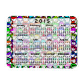 Aangepaste agenda + uw eigen foto/achtergrondafbee magneet (Horizontaal)