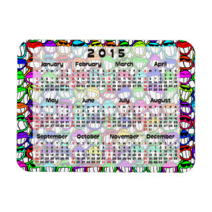 Aangepaste agenda + uw eigen foto/achtergrondafbee magneet