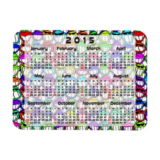 Aangepaste agenda + uw eigen foto/achtergrondafbee magneet (Horizontaal)