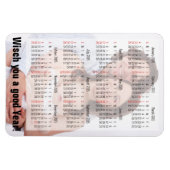 Aangepaste agenda + uw eigen foto/achtergrondafbee magneet (Horizontaal)