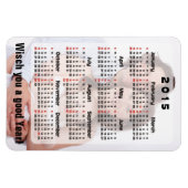 Aangepaste agenda + uw eigen foto/achtergrondafbee magneet (Horizontaal)