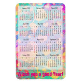 Aangepaste agenda + uw eigen foto/achtergrondafbee magneet (Verticaal)