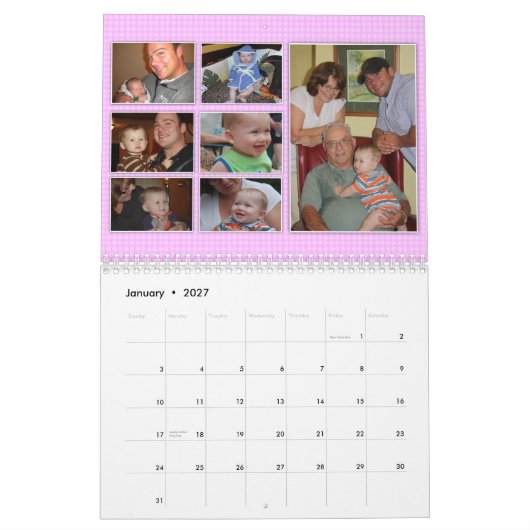 Aangepaste agenda van Stacy Kalender (Jan 2027)