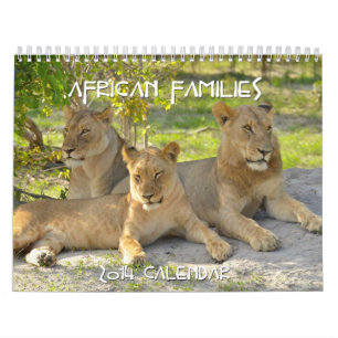 Aangepaste agenda voor Afrikaanse families 2014 Kalender