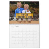 Aangepaste agenda's met JOUW NAAM en FOTO's Kalender (Mar 2027)