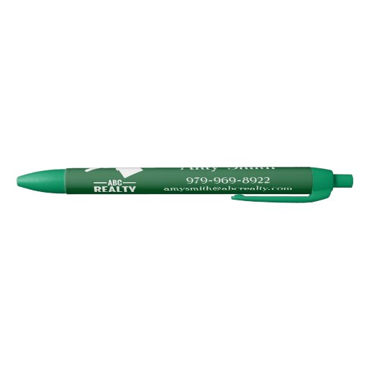 Aangepaste agent Logo Groene Inkt Pen (Bodem)