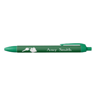 Aangepaste agent Logo Groene Inkt Pen