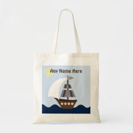 Aangepaste Ahoy Mate/Nautical/Sailboat Canvas tas