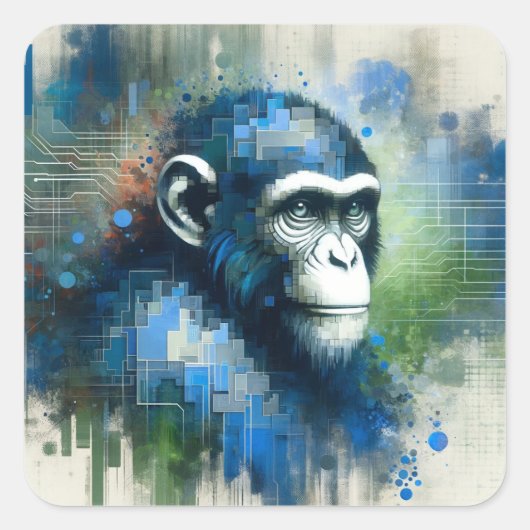 Aangepaste AI Basic Sticker (Voorkant)