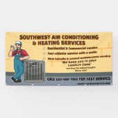 Aangepaste airconditioning verwarming HVAC Groot Spandoek (Horizontaal)