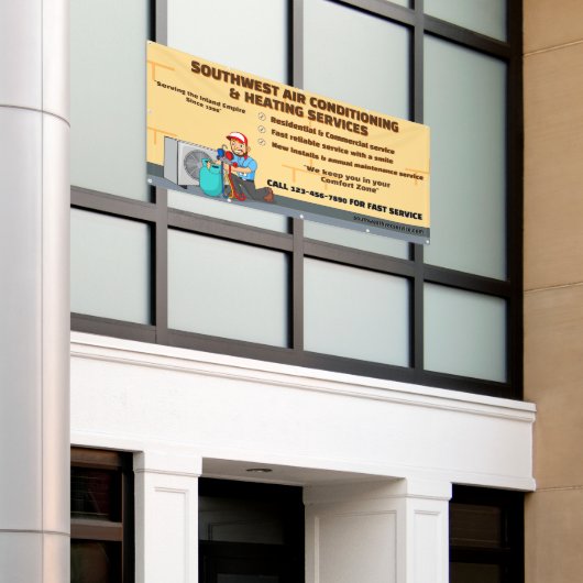 Aangepaste airconditioning verwarming HVAC Groot Spandoek (Buitenkant Gebouw)