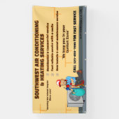 Aangepaste airconditioning verwarming HVAC Groot Spandoek (Verticaal)