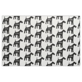 Aangepaste Airedale Terrier Dog Silhouette Stof (Fat Quarter)