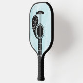 Aangepaste akoestische gitaar pickleball paddle (Links)