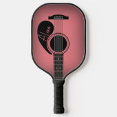 Aangepaste akoestische gitaar pickleball paddle (Voorkant)