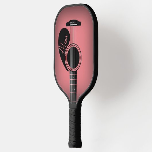 Aangepaste akoestische gitaar pickleball paddle (Links)
