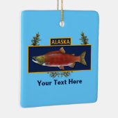 Aangepaste Alaska Combat Fisherman Badge Keramisch Ornament (Rechts)