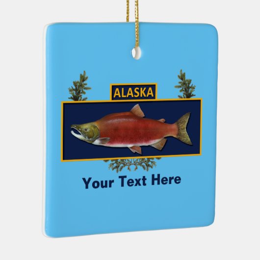 Aangepaste Alaska Combat Fisherman Badge Keramisch Ornament (Rechts)