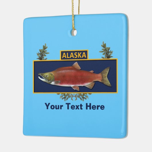 Aangepaste Alaska Combat Fisherman Badge Keramisch Ornament (Links)