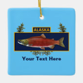 Aangepaste Alaska Combat Fisherman Badge Keramisch Ornament (Voorkant)