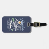 Aangepaste Alaska Cruise Familie Vrienden Groep Ma Bagagelabel (Voorkant horizontaal)