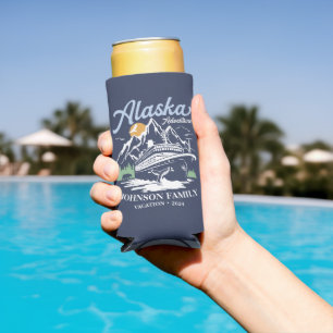 Aangepaste Alaska Cruise Familie Vrienden Groep Ma Seltzer Blikjeskoeler