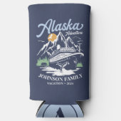 Aangepaste Alaska Cruise Familie Vrienden Groep Ma Seltzer Blikjeskoeler (Voorkant)