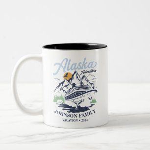 Aangepaste Alaska Cruise Familie Vrienden Groep Ma Tweekleurige Koffiemok
