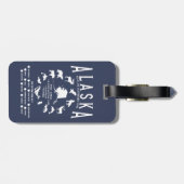 Aangepaste Alaska Family Cruise Wildlife Spotting Bagagelabel (Achterkant horizontaal)