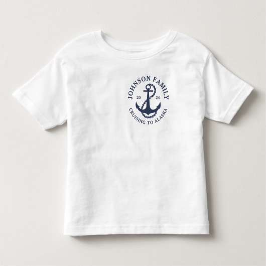 Aangepaste Alaska Family Cruise Wildlife Spotting Kinder Shirts (Voorkant)