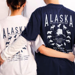 Aangepaste Alaska Family Cruise Wildlife Spotting T-shirt<br><div class="desc">Ga op het Alaska-avontuur van je familie af met ons "Custom Family Alaska Cruise Wildlife Scavenger Hunt T-Shirt"! Deze gepersonaliseerde shirten zullen uw excursies en wildlife tours verbeteren met extra opwinding. Elk shirt kan worden aangepast met uw familienaam en reisdatum, waardoor het een uniek aandenken is aan uw onvergetelijke reis...</div>