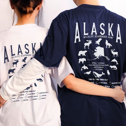 Aangepaste Alaska Family Cruise Wildlife Spotting T-shirt