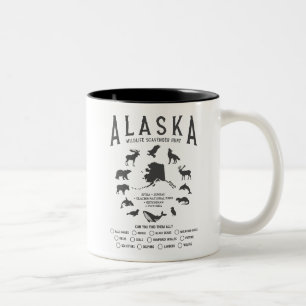 Aangepaste Alaska Family Cruise Wildlife Spotting Tweekleurige Koffiemok