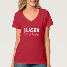 aangepaste ALASKA-tekstkleding T-shirt