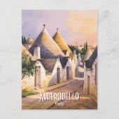 Aangepaste Alberobello Trulli Huis Waterverf Reize Briefkaart (Voorkant)
