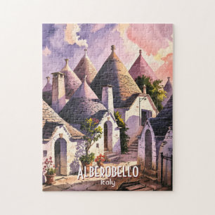Aangepaste Alberobello Trulli Huizen Italië Aquare Legpuzzel