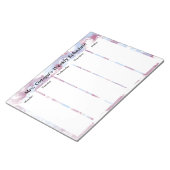 Aangepaste alcoholinkt voor wekelijkse planning notitieblok (Schuin)