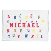 Aangepaste Alfabet Pillowcase Kussensloop (Achterkant)