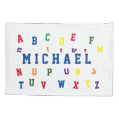 Aangepaste Alfabet Pillowcase Kussensloop (Achterkant)