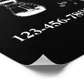 Aangepaste algemene prijsmenu voor koffie op krijt poster (Hoek)