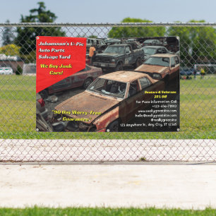Aangepaste Algemene U Pic Em Auto Onderdelen Sloop Spandoek