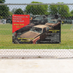 Aangepaste Algemene U Pic Em Auto Onderdelen Sloop Spandoek