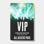 Aangepaste All Access Pass Concert VIP Badge (Achterkant)