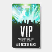 Aangepaste All Access Pass Concert VIP Badge (Voorzijde)